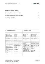 Preview for 2 page of Contec CT 320-P Instruction Manual