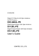 Preview for 1 page of Contec DI-128L-PE User Manual