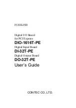 Contec DI-32T-PE User Manual preview