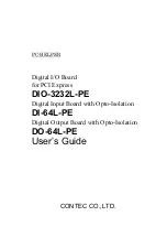 Preview for 1 page of Contec DI-64L-PE User Manual