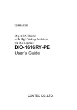 Contec DIO-1616RY-PE User Manual preview