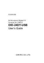 Preview for 1 page of Contec DIO-24DY-USB User Manual