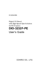 Contec DIO-3232F-PE User Manual preview