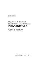 Contec DIO-32DM2-PE User Manual preview