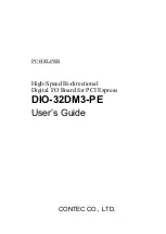 Предварительный просмотр 1 страницы Contec DIO-32DM3-PE User Manual