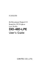 Contec DIO-48D-LPE User Manual preview