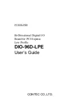 Contec DIO-96D-LPE User Manual preview