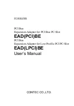 Contec EAD(LPCI)BE User Manual preview