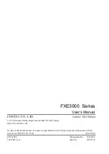 Preview for 111 page of Contec FXE3000 Series User Manual