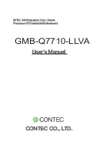 Предварительный просмотр 1 страницы Contec GMB-Q7710-LLVA User Manual