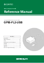 Preview for 1 page of Contec GPIB-FL2-USB Reference Manual