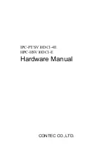 Предварительный просмотр 1 страницы Contec HPC10DC1-E Hardware Manual