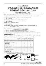 Предварительный просмотр 1 страницы Contec IPC-ACAP12-02 User Manual