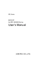 Contec IPC-BX800-DC400 User Manual предпросмотр