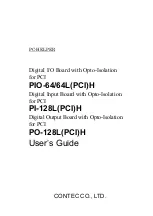 Contec PI-128L(PCI)H User Manual preview