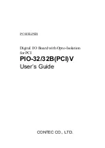 Preview for 1 page of Contec PIO-32/32B(PCI)V User Manual