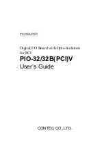 Preview for 1 page of Contec PIO-32 Series User Manual