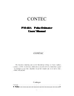 Contec PM-60A User Manual предпросмотр