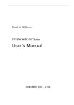 Preview for 1 page of Contec PT-S3000HX-DC Series User Manual