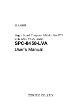 Preview for 1 page of Contec SPC-8450-LVA User Manual