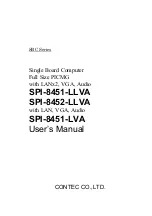 Contec SPI-8451-LLVA User Manual предпросмотр