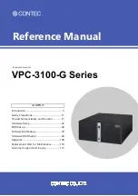 Предварительный просмотр 1 страницы Contec VPC-3100-G Series Reference Manual