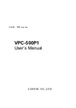 Предварительный просмотр 1 страницы Contec VPC-500P1 User Manual