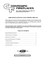 Preview for 1 page of Contempo Fireplaces PFM36 Homeowner'S Manual