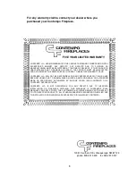 Preview for 8 page of Contempo Fireplaces PFM36 Homeowner'S Manual