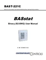 Contemporary Controls BASstat 221C-B2 User Manual preview