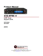 Contemporary Research 232-ATSC 4 Product Manual preview