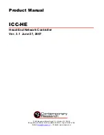 Contemporary Research ICC-HE Product Manual предпросмотр