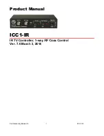 Предварительный просмотр 1 страницы Contemporary Research ICC1-IR Product Manual