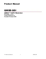 Contemporary Research QMOD-SDI Product Manual preview