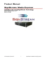 Contemporary Research SignStream Media Express Product Manual предпросмотр