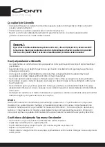 Preview for 8 page of Conti CAG-113 Manual