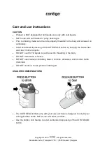 Preview for 1 page of Contigo AUTOSEAL Care And Use Instructions