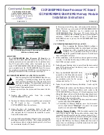 Preview for 1 page of Continental Access CICP2800PMBD Installation Instructions