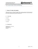 Preview for 2 page of Continental Automotive TXN2 User Manual