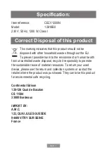 Preview for 15 page of CONTINENTAL EDISON 12818B0 User Manual