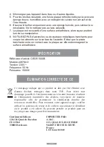 Preview for 8 page of CONTINENTAL EDISON 22876A0 User Manual