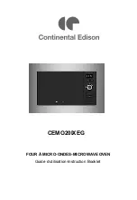 CONTINENTAL EDISON AG820B8N-S0EE Instruction Booklet preview