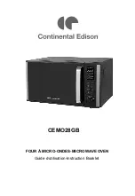 Preview for 1 page of CONTINENTAL EDISON AG928E2SA Instruction Booklet