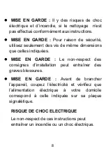 Preview for 8 page of CONTINENTAL EDISON BX2-E-C1E6C13 User Manual