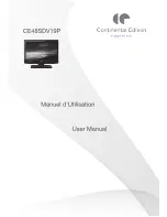 CONTINENTAL EDISON CE48SDV19P User Manual preview