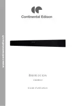 CONTINENTAL EDISON CE60BS2 Manual предпросмотр