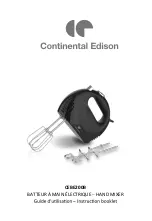 Preview for 1 page of CONTINENTAL EDISON CEBE200B Instruction Booklet