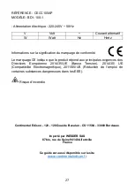 Preview for 29 page of CONTINENTAL EDISON CECC100AP Instruction Booklet