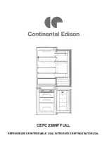 CONTINENTAL EDISON CEFC238NFFULL Instruction Manual preview