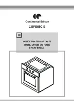 Preview for 1 page of CONTINENTAL EDISON CEFE5ECI3 Operating And Installation Instructions